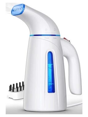 Brand new handheld Garment Steamer in White & Blue